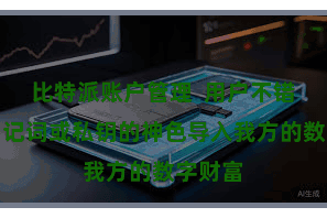 比特派账户管理 用户不错通过助记词或私钥的神色导入我方的数字财富