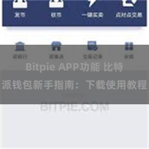 Bitpie APP功能 比特派钱包新手指南：下载使用教程