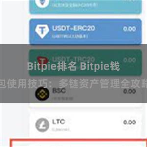 Bitpie排名 Bitpie钱包使用技巧：多链资产管理全攻略