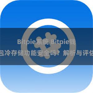 Bitpie系统 Bitpie钱包冷存储功能安全吗？解析与评估