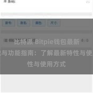 比特派 Bitpie钱包最新版下载与功能指南：了解最新特性与使用方式