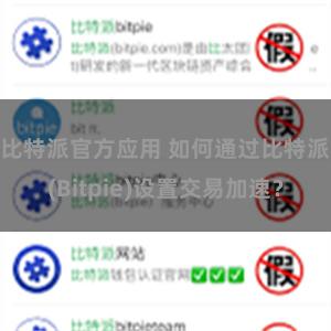 比特派官方应用 如何通过比特派(Bitpie)设置交易加速？