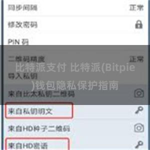 比特派支付 比特派(Bitpie)钱包隐私保护指南